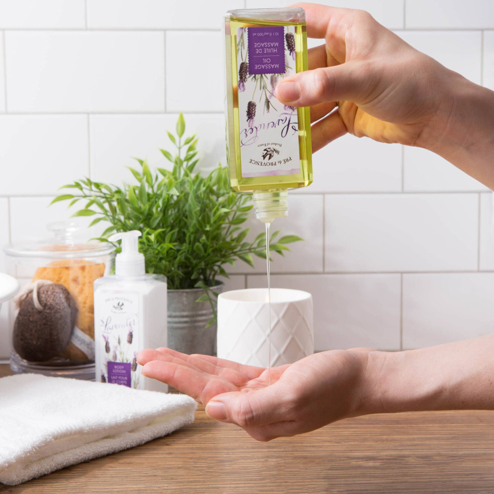 European Soaps Lavender Massage Oil, 300mL